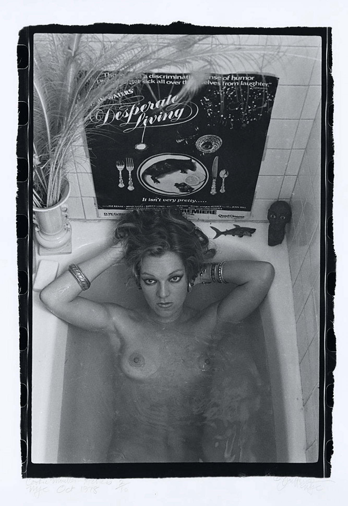 Cookie Mueller bathtub 1978